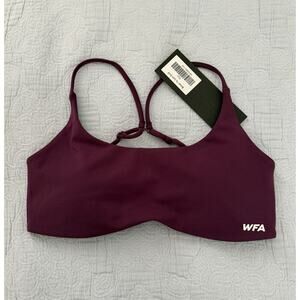 White Fox Active Women’s Motivate‎ You Sports Bra Plum Purple Sz Medium NWT